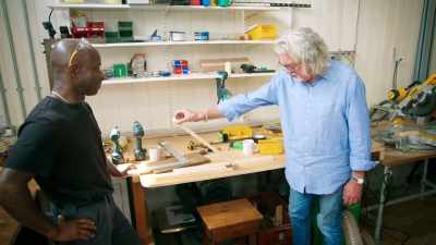 Thing of beauty.
Yeah. Look like your leg? - James May and the Dull Men