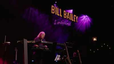 ♪ Things are looking happy
and joyful ♪ - Bill Bailey: Limboland