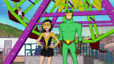 Think that briefcase
tastes like chicken? - Kite Man: Hell Yeah!