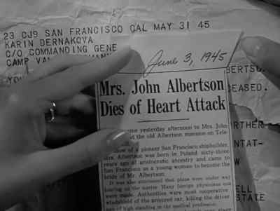 [ Thinking ]
"Death came yesterday"--
June 3. - The House on Telegraph Hill