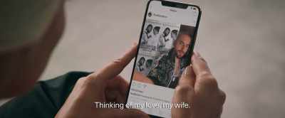 "Thinking of my love, my wife." - Marry Me