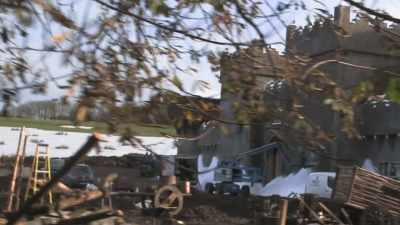 This 25-by-50 meter
is extras holding. - Game of Thrones: The Last Watch