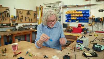 This is a 12V battery.
This is a 3D-printed case - James May and the Dull Men