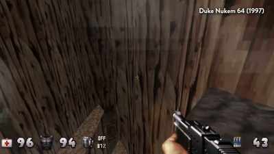 This is a big hallway that goes like this - FPS: First Person Shooter