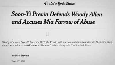 This is a calculated move
in a media war. - Allen v. Farrow