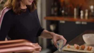 This is a flourless cake made
with ground almonds - I need 75g - - Nigella: At My Table