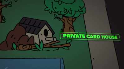 This is a little private card house - Dimension 20