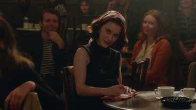 This is a telephone conversation - The Marvelous Mrs. Maisel