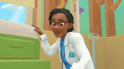 This is actually a table
where you sit for your checkup. - CoComelon Lane