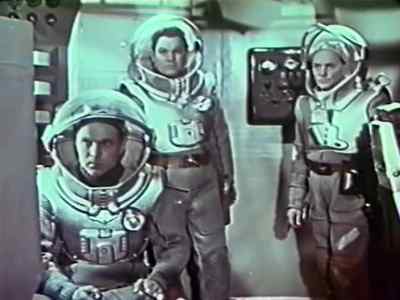 This was all level
ground when we landed! - Voyage to the Planet of Prehistoric Women