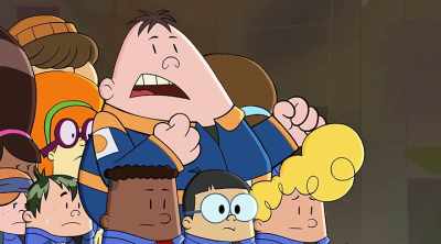 This is all Moxie's fault
even though she said, "Don't go." - The Epic Tales of Captain Underpants in Space