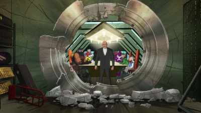 This is all that's left
of our impenetrable vault. - Kite Man: Hell Yeah!