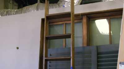 This is an old library ladder. - Renovation Impossible