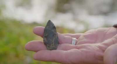 This arrowhead is just one
of many artifacts that I've found. - World's Most Scenic River Journeys
