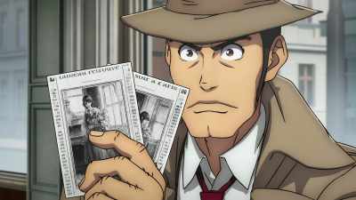 This artwork seems to be somehow linked
to the incident in question. - LUPIN THE 3rd vs. CAT'S EYE