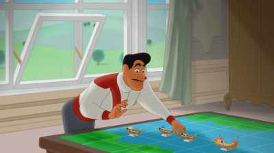 This barge should be first
and this one last. - Curious George: Royal Monkey