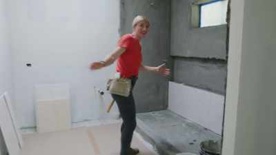 This bathroom
is also coming along! - Help! I Wrecked My House