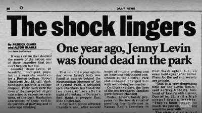 This became the top headline. - The Preppy Murder: Death in Central Park
