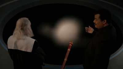 This was because both
worlds, Earth and Saturn, - Cosmos: Possible Worlds