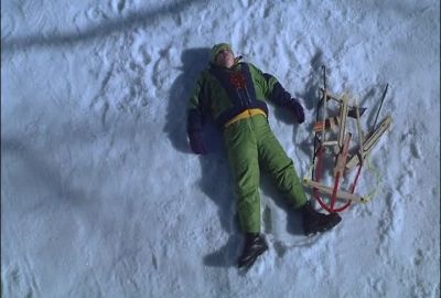 This better not stain my coat - Snow Day
