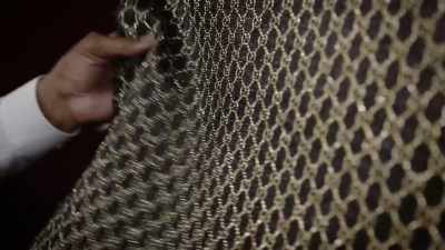 This black and gold fabric
was made famous by Eric B. and Rakim. - Skrrt with Offset