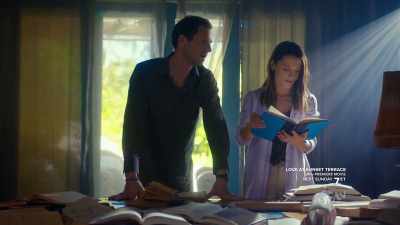 This book, it mentions
a hurricane so bad - The Charm of Love