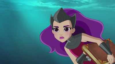 This book will help us get
the trident of Atlantis - DC Super Hero Girls: Legends of Atlantis