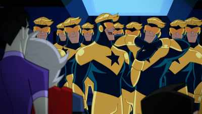 This is Booster if I had
stayed in bed this morning, - Justice League Action