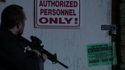 This building is condemned.
The door hasn't been opened since 2015. - Blindspot