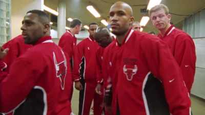 This Bull team fired up tonight. - The Last Dance