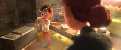 This button
makes a really loud sound - Spies in Disguise