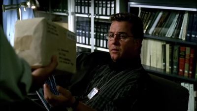This came for you,
          Mr. Grissom. - CSI: Crime Scene Investigation