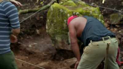 This carved stone is a sign - Lost Treasures of the Maya