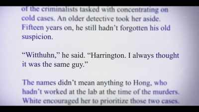This case was the very first
cold case - I'll Be Gone in the Dark