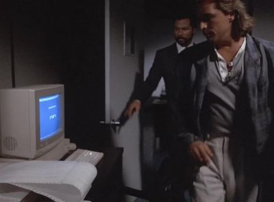 This computer's online to that
Star Chaser bulletin board
that Carson talked about. - Miami Vice