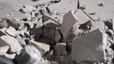 This concrete
was poured yesterday? - CSI: Vegas