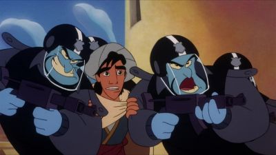 This creep's got a yellow sheet as long as my arm - Aladdin and the King of Thieves