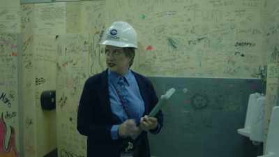 This is defacing
company property. - The Trades