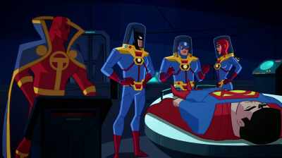 This device can't keep you microscopic
for any longer than 30 minutes. - Justice League Action