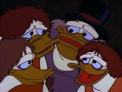 This is disconcerting!
[shouts] - DuckTales