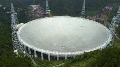 This dish is a giant listening
device for detecting radio waves - Cosmos: Possible Worlds