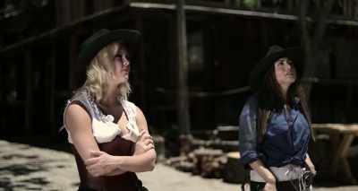This don't look like a high-class
saloon to me, Christina. - From Hell to the Wild West