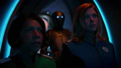 This door looks like it
hasn't been used in centuries. - The Orville