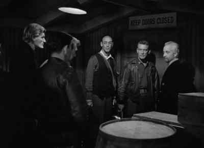 - This door’s locked.
- Stern has the key. - The Thing from Another World