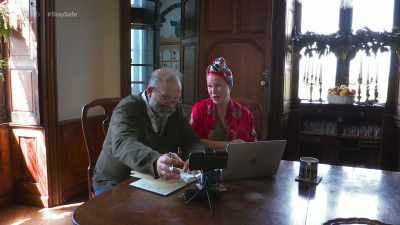 This is Dorothy when she's 13. - Escape to the Chateau: Make Do & Mend
