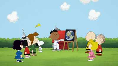 This is Earth.
And here's our place in the solar system. - Snoopy in Space