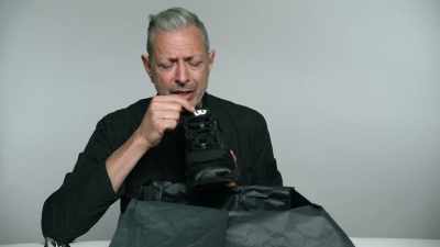 This exact "W" was on the jacket,
and Dominic has gotten it. - The World According to Jeff Goldblum
