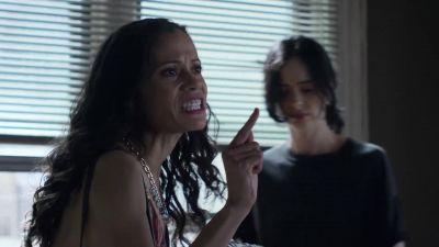 This is exactly
the shit I was talking about, pendejo! - Marvel's Jessica Jones