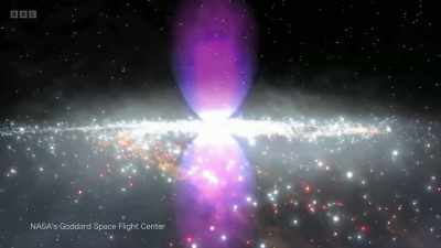 This extraordinary image shows
that millions of years ago, - Secrets of Size: Atoms to Supergalaxies