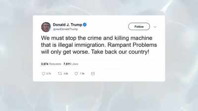 This extreme violent rhetoric
being pushed by Trump - God Forbid